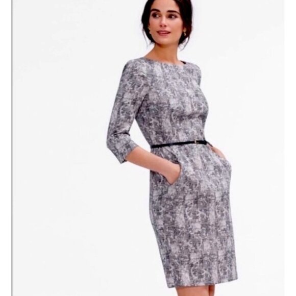 M.M. LafleurDress 6 Etsuko Long Sleeve Belted Pockets Career‎ Business Office - Picture 2 of 16